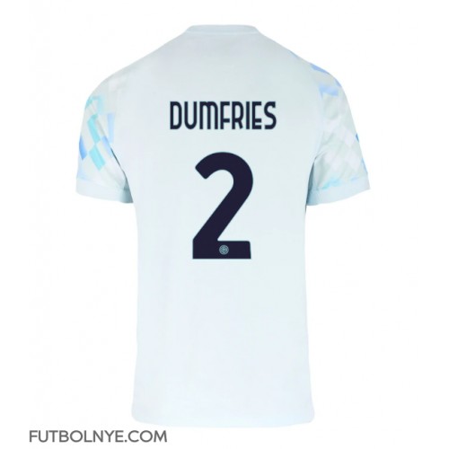 Camiseta Inter Milan Denzel Dumfries #2 Visitante Equipación 2025-26 manga corta